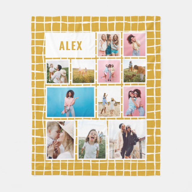 Rutinsenap, 12 fotoloderna minimal abstrakt fleecefilt (Framsidan)