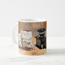 Rutkaffebönor av pub kaffemugg