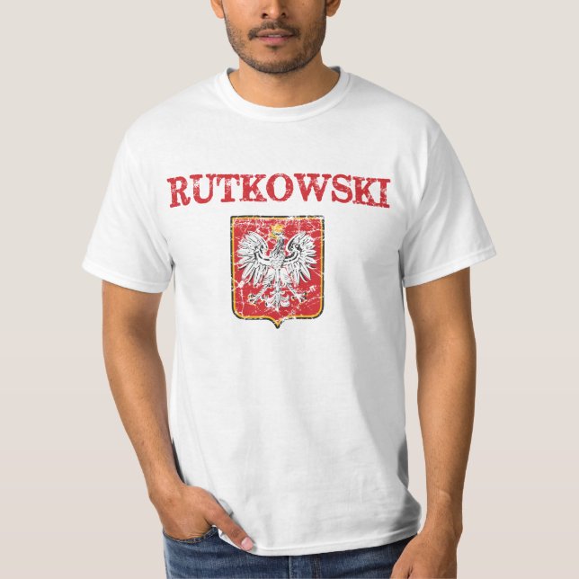 Rutkowski efternamn t shirt (Framsida)