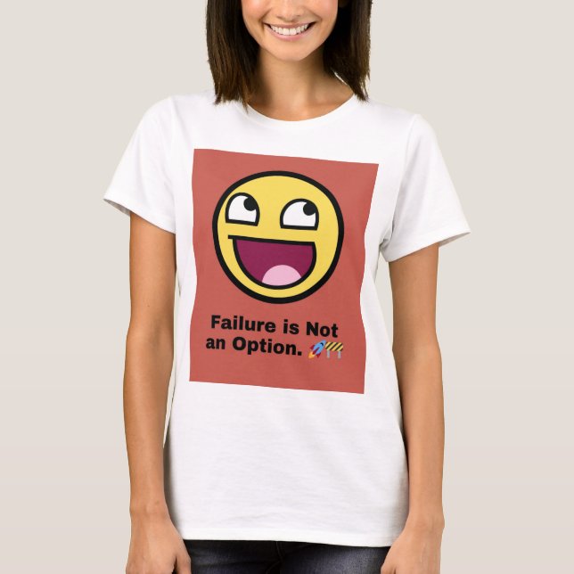 Rutläge på 💥 "fel är inte ett alternativ" - sändn t shirt (Framsida)