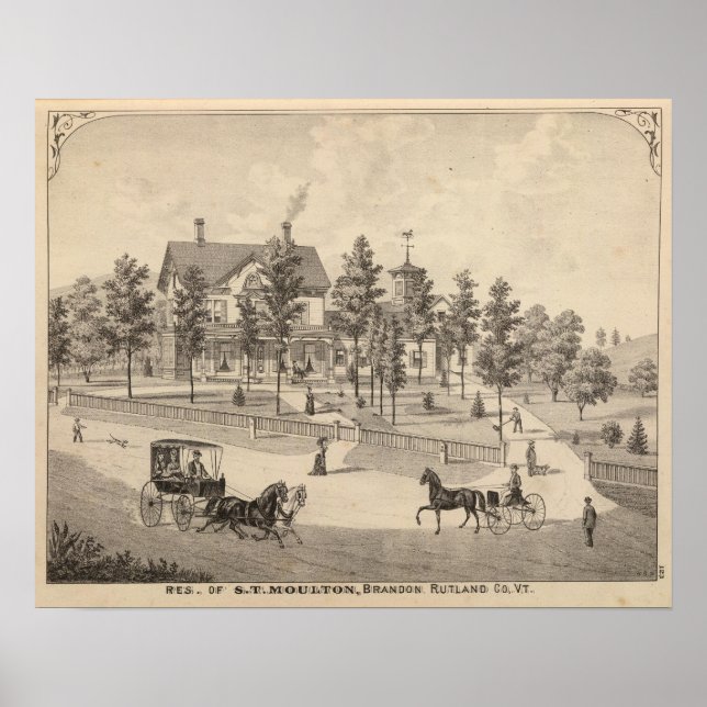 Rutland i Vermont Poster (Framsidan)