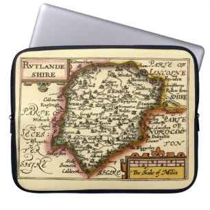Rutland (Rutlandshire) County England Historic Kar Laptop Fodral