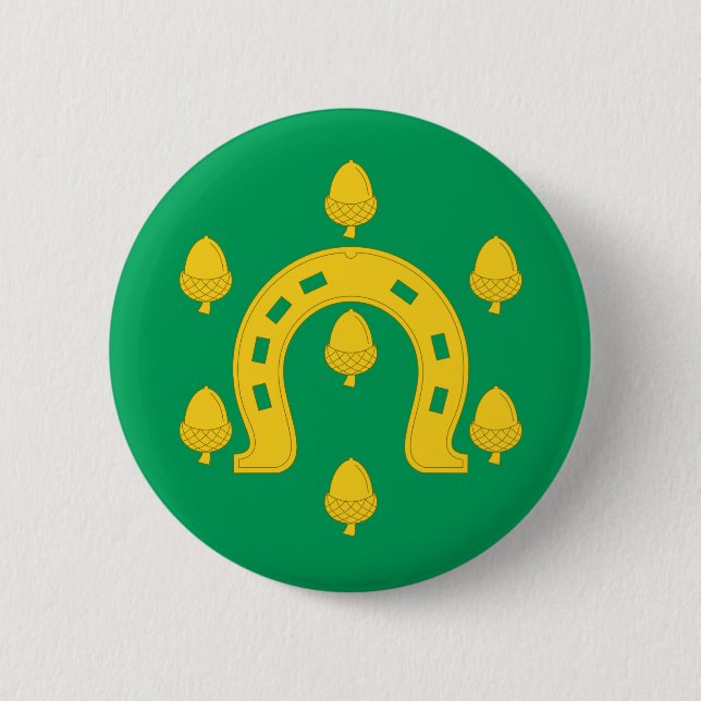 Rutlands flagga Pinback-knapp Knapp (Framsida)