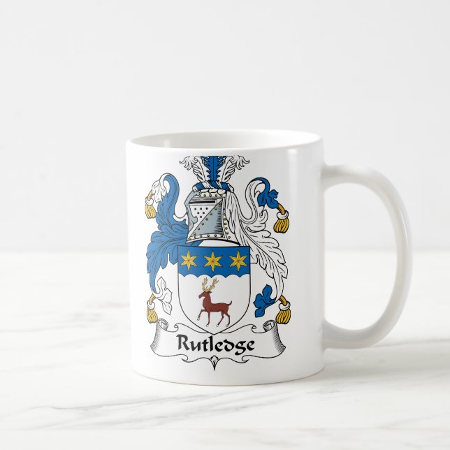 Rutledge familjvapensköld kaffemugg (Höger)