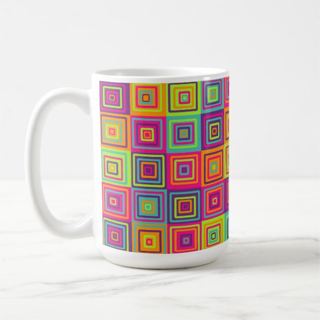 Rutmönster Kaffemugg (Vänster)