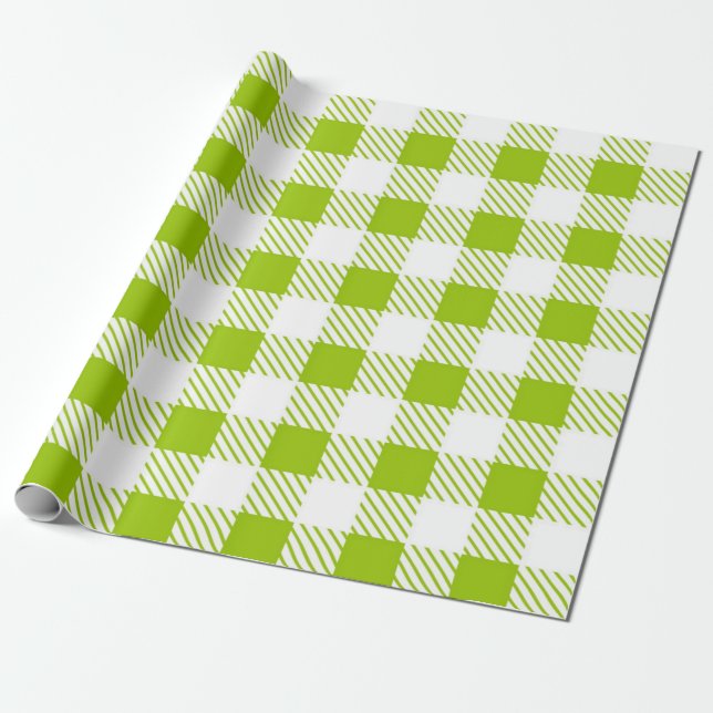 Rutmönster Presentpapper (Utrullad)
