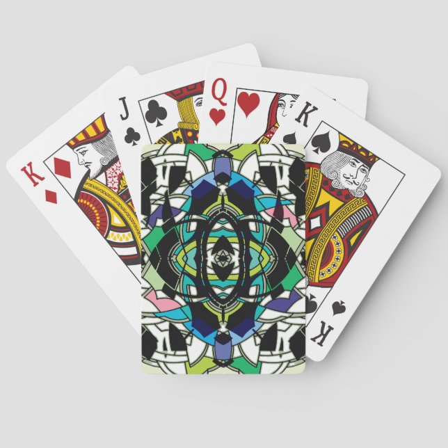 Rutmönster Spel Kort (Baksidan)