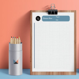 Rutnät för motordrift, Lakan, Papper 8 mm blå Anteckningsblock