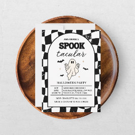 Rutnäts Retro-Skreck-Halloween Inbjudningar
