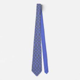 Rutnätsband med lavendelaccent slips