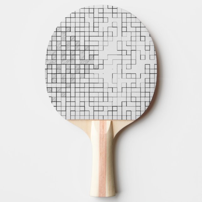 Rutnätslåsad pingisracket (Framsidan)