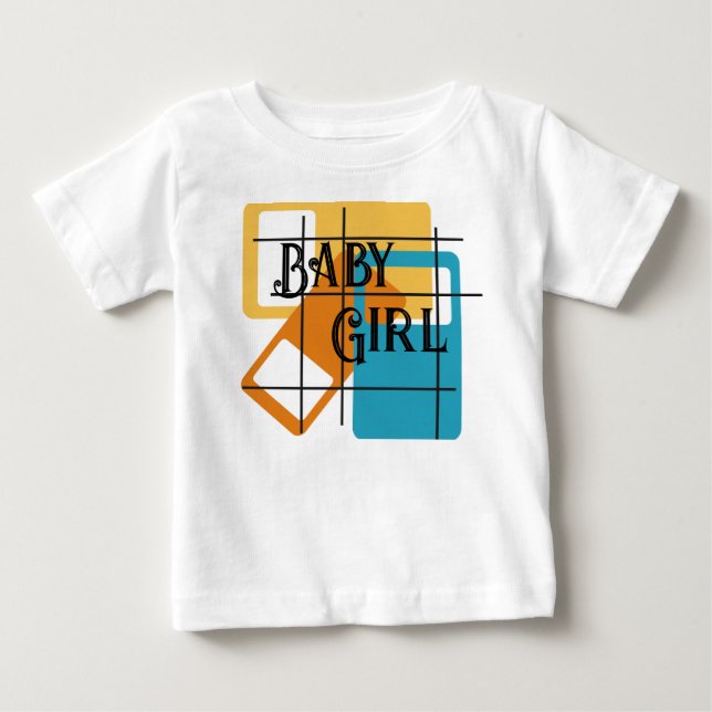 Rutnätsrektanglar T Shirt (Framsida)