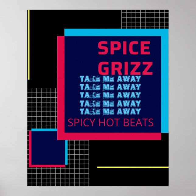Rutnätsvy för SPICE GRIZZ Poster (Framsidan)