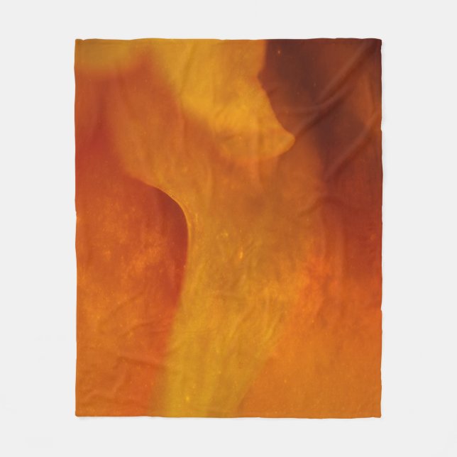 Rutningens orange fleecefilt (Framsidan)