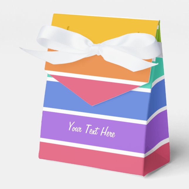 Rutor för anpassningsbar för Regnbåge Färg Presentaskar (Framsidan Sidan)