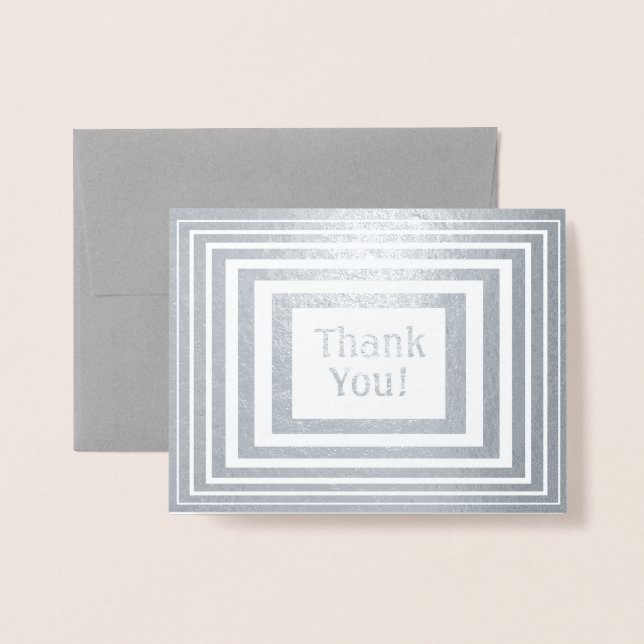 Rutor, Tack Folierat Kort (Framsida med kuvert)