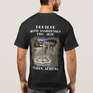 Rutt 66-100 år Oatman Arizona Tillbaka T Shirt