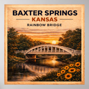 Rutt 66 Baxter Springs Rainbow Bridge Poster