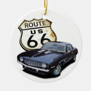 Rutt 66 Camaro Julgransprydnad Keramik