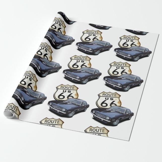 Rutt 66 Camaro Presentpapper (Utrullad)