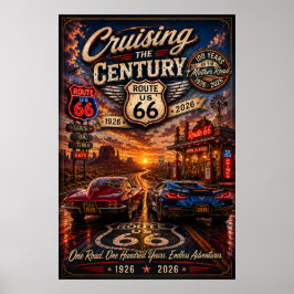 Rutt 66 Centennial Cruising Adventure Väggkonst