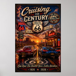 Rutt 66 Centennial Cruising Adventure Väggkonst