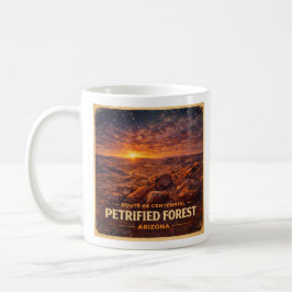 Rutt 66 Centennial Förstenade Skogen Horisont Kaffemugg