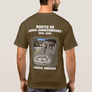 Rutt 66 Centennial Oatman Arizona Tillbaka T Shirt