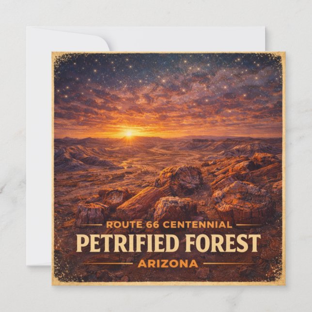 Rutt 66 Centennial Petrified Forest Pappersvaror (Framsida)