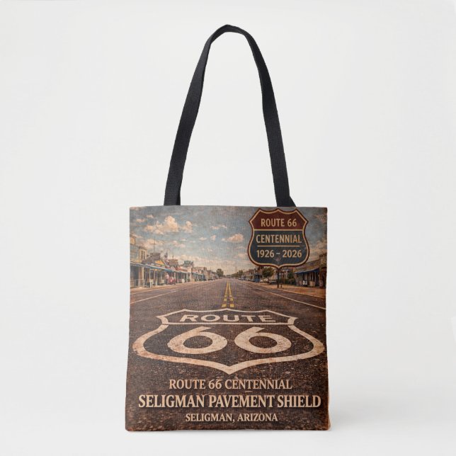 Rutt 66 Centennial Seligman Beläggning Carryall Tygkasse (Framsida)