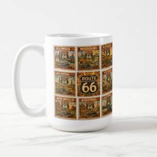 Rutt 66 Delstatssigel Köksutrustning Minnesmärke Kaffemugg