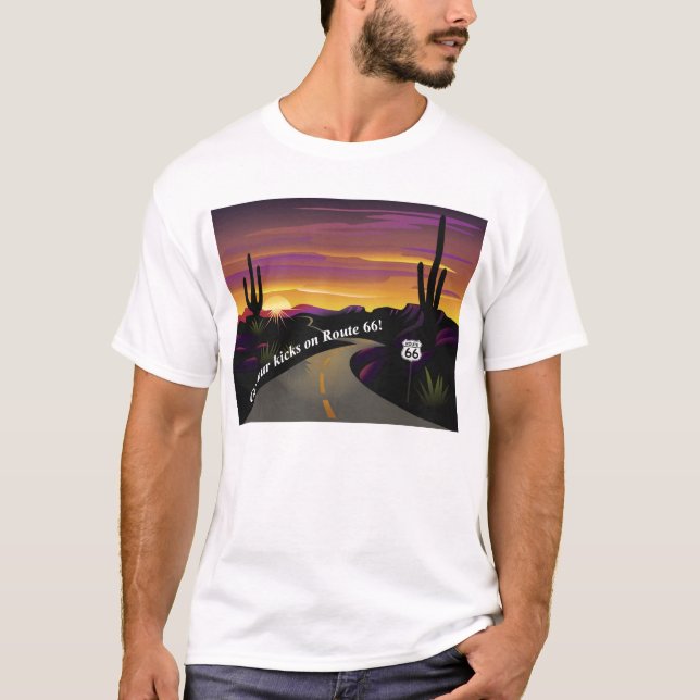 Rutt 66 får din sparkar den grundläggande T-tröja T-shirt (Framsida)