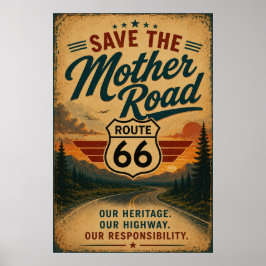 Rutt 66 Heritage Highway Bevarande Dekor