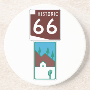 Rutt 66 - Historiska 66 & scenisk väg Underlägg Sandsten