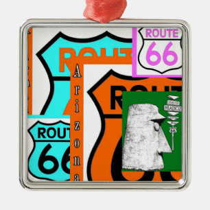 Rutt 66 Kingman Giganticus Headicus AZ Julgransprydnad Metall