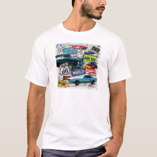 Rutt 66 - KlassikerbilMANAR TÄNDER UTSLAGSPLATSER T-shirt