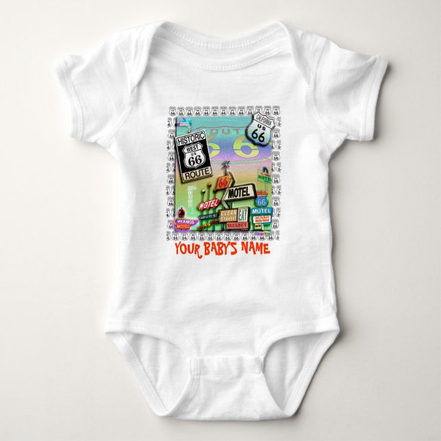 RUTT 66 - RANKAN för morvägBABY Tee (Framsida)