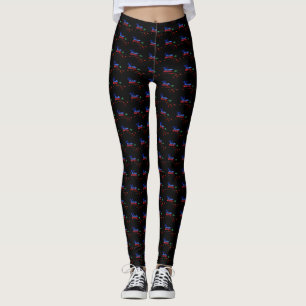 Rutt 66 Tucumcari, NM för blåttsvalamotell Leggings
