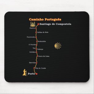 Rutt Caminho Português De Santiago Etapper Camino  Musmatta