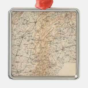 Rutt Gettysburg kampanj Julgransprydnad Metall