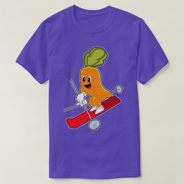 rutta som Skier med Ski T Shirt (Design framsida)