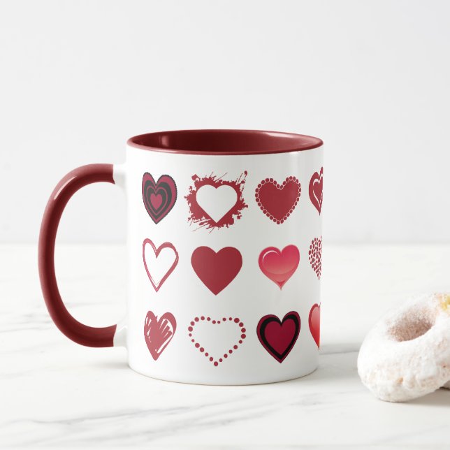 Rutten Hearts Mugg (Med munk)