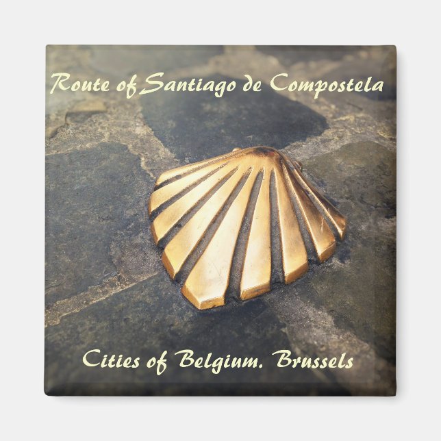 Rutten till Santiago de Compostela Magnet (Framsidan)