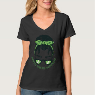 Rutten Upphöjt Knut Mental Hälsa Är Viktigt Menta T Shirt