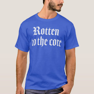 Ruttet till kärnan Rasande typsnitt Punk Goth pres T Shirt