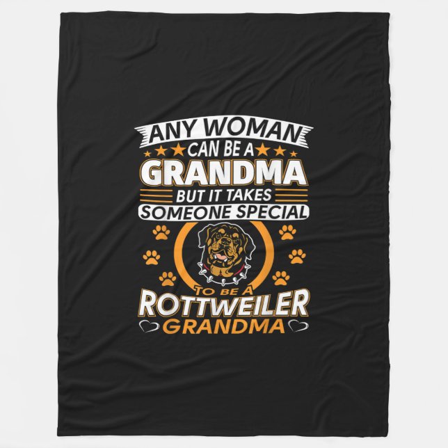 ruttkompanna älskare-morma best gift rottweiler fleecefilt (Framsidan)
