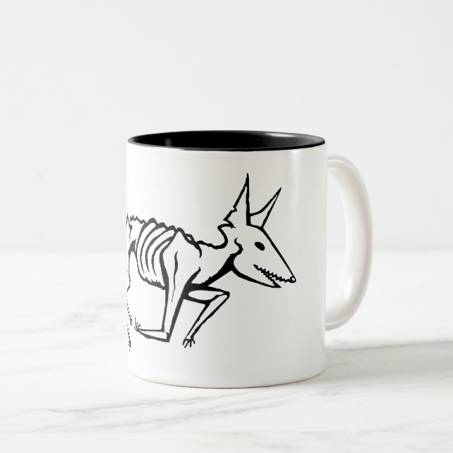 Ruttna jackalen 11oz. Mugg (Framsida höger)
