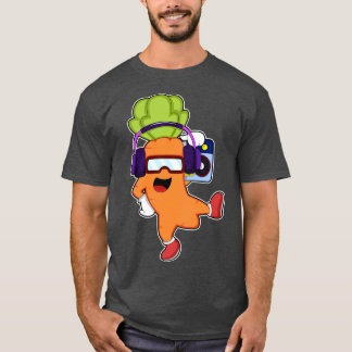 ruttna på Music med hörltelefon T Shirt
