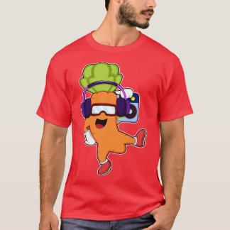 ruttna på Music med hörltelefon T Shirt