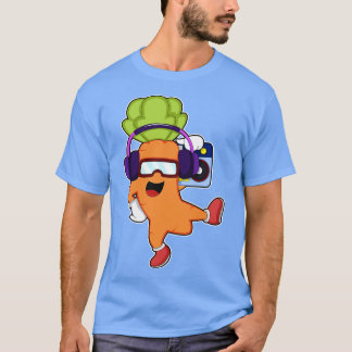 ruttna på Music med hörltelefon T Shirt